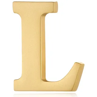 HONEY BEAR 1 Stück Buchstaben Brief Broschen Pins A bis Z, für Herren/Damen Anzug Hemd,Matte Gold