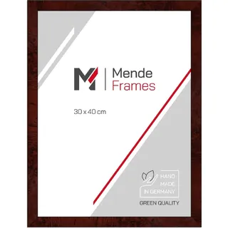 MendeFrames Holzrahmen H14C Wurzeldekor dunkel 42x59,4 cm Kunstglas