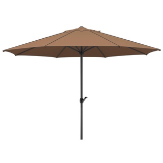 Schneider Sonnenschirm Adria, mocca, 350 cm rund, 685-69, Gestell Alu/Stahl, Bespannung Polyester, 7.9 kg