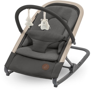 Maxi-Cosi Kori 2-in-1-Babywippe mit Spielzeugbogen, 0–2 Jahre, bis zu 15 kg, Baby Bouncer, 3 mit einer Hand einstellbare Liegepositionen, Easy-in-Gurt, leicht und kompakt, Eco Care, Beyond Graphite