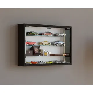 VCM Hängevitrine Mandosa M 60 x 10 x 40 cm Schwarz