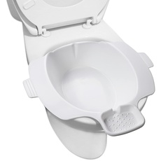 PEPE - Sitzbad für Toilette, Sitzbadewanne Toiletteneinsatz, Sitzwanne für Sitzbäder, Bidetbecken für Toilette, Hämorrhoiden Toilette, Bidet Kunststoff, Tragbare Sitzbäder.
