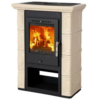 Thorma Kachelofen | Borgholm | 7 kW | Keramik Cappuccino