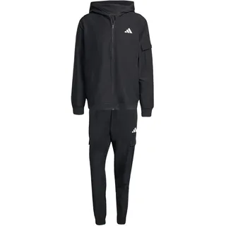 adidas Herren CARGO TRACKSUIT, Black, S