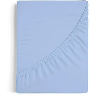 Burrito Blanco Spannbettlaken, A7, für Kinderbett, 70 x 140 cm, Baumwolle und Polyester, Blau