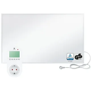 bringer-germany Bringer® Infrarotheizung - 600 (BRIH600) / BRTT: Steck-Thermostat programmierbar / Weiß