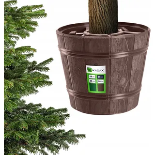 KADAX Weihnachtsbaumständer "Taden", Braun Christbaumständer, Baumhöhe bis 240 cm - Grün