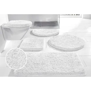 Badematte OTTO HOME "Sanremo Standard, Badvorleger, Badezimmer Teppich, sehr weich" Gr. 15, weiß, H:30mm, Polyester, Badematten, Badematte, Badteppich, unifarben, rechteckig, rund & als 3-tlg. Set erhältlich