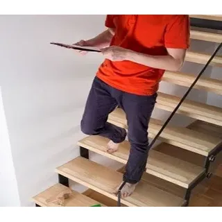 Kara.Grip Anti-Rutsch-Treppenstufen-Streifen transparent geprägt gummiert in augewählter Länge und Breite Treppe auch fuer Hund, Kind. Anstatt Stufenmatte Treppenteppich (10, 80 cm x 3 cm)