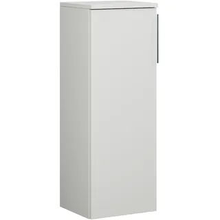 burgbad Eqio Halbhoher Schrank 1-türig, Türanschlag links, 960x350x320mm, UH3525LF6582G0146, Farbe: Weiß Matt / Weiß Matt, Griff Chrom G0146