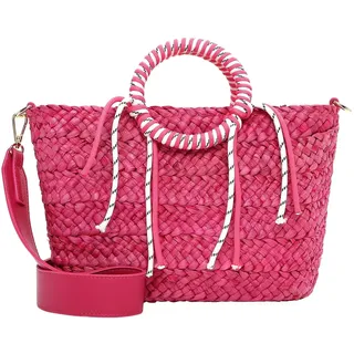 Shopper EMILY & NOAH "Shopper E&N Jolanda", Damen, Gr. B/H/T: 29cm x 29cm x 9cm 0, pink (pink 670), Papierstroh, Taschen Shopper