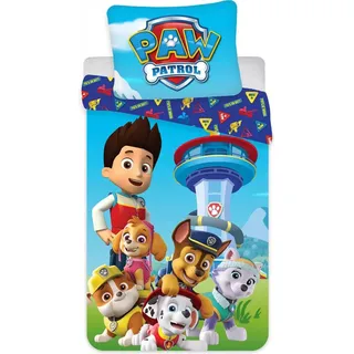 Paw Patrol On Duty Bettwäsche 140×200 cm, 70×90 cm - Blau