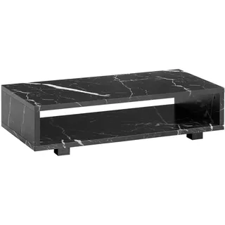 Wohnling Couchtisch Schwarz MDF 100 x 50 x 25 cm