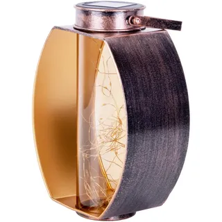 NÄVE Solarleuchte Aluminium 12,5x26x19,5 cm 1 Stk. gold