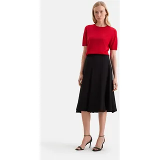Midirock SEIDENSTICKER, Damen, Gr. 40, schwarz, 75% Acetat, 25% Polyester, normal, Röcke Midirock