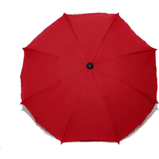 Skyline Universal Sonnenschirm Regenschirm für Kinderwagen und Sport Buggy, Babywagen Schirm mit Universal Halterung, UV-Schutz50+ Sonnensegel Sonnenschutz (Roter Flachs)