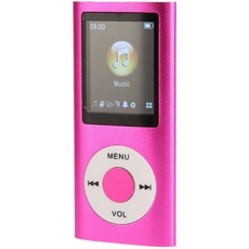 MP3-Player mit Bluetooth, 1,8-Zoll-MP4-Player, Tragbarer HiFi-Sound, MP3-Musikplayer mit Bluetooth-Unterstützung, Speicherkarte, Ultradünner LCD-MP4-MP3-Player mit Bluetooth für Studenten, die Laufen