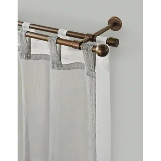 GARESA Vorhangstange Bolti 2-läufig Ø 16 mm 250 cm Braun