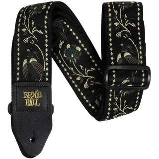 Ernie Ball Jacquard-Gitarrengurt - Black Pleasant Pheasant