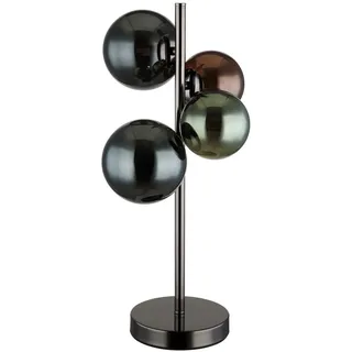 Globo Led-Tischleuchte , Grün, Petrol, Bronzefarben , Glas , F , 19.3x48x23.7 cm , Ce , Wippschalter , Lampen & Leuchten, Innenbeleuchtung, Tischlampen