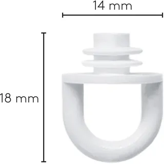 Leha Karniesen Feststeller verhindern das Vorhänge aus der Schiene rutschen weiß