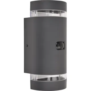 Lutec Außenwandleuchte Aluminium 23,9 cm inkl. Bewegungsmelder grau