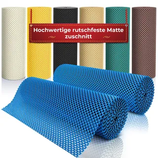 DIY Doctor Antirutschmatte Teppich - 2x Teppich Antirutschunterlage - 190 x 30cm Rutschmatte Teppich - Teppich Antirutsch Pads - Anti Rutsch Teppichunterlage - Teppich Rutsch Stop - Blau