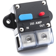 Adapter Universe 200 A Automatische Sicherung Automatik Schalter 12 V / 24 V Spritzwasserschutz für Auto Boot Motorrad usw