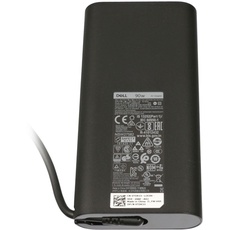 Dell LA90PM170 Original USB-C Netzteil 90,0 Watt abgerundete Bauform für XPS 13 (9370), Inspiron 13 (7368), Latitude 15 (5590), 13 (7390), 12 (7290), Precision 15 (3560)
