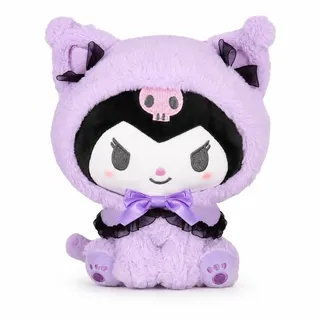 Wiztex Sanrio Kuscheltier 23 cm Lila Kapuze Kawaii-Plüschtier Puppe Kuromi Stofftier Geschenk - Hellviolett
