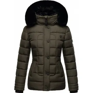 Marikoo Damen Winter Steppjacke mit Kapuze Qesraa