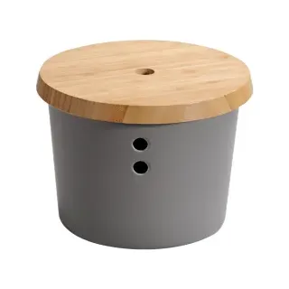 KESPER Vorratsdose aus Kunstoff, 32602 - Grau/Braun