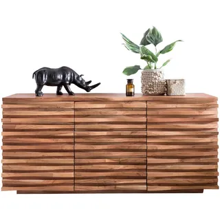 Wohnling Sideboard, WL5.200 braun 160,0 x 43,0 x 75,0 cm, 1 St.