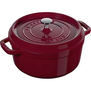 Cocotte 24 cm rund bordeauxrot