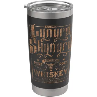 Lynyrd Skynyrd Whiskey Pure Southern Classic Rock Logo Retro Doppelwandiger Edelstahl-Thermobecher
