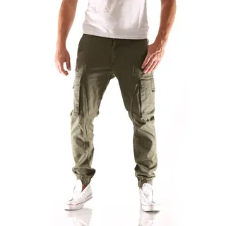 JACK & JONES Paul Flake Akm 542 Hosen Olive Night 32 34
