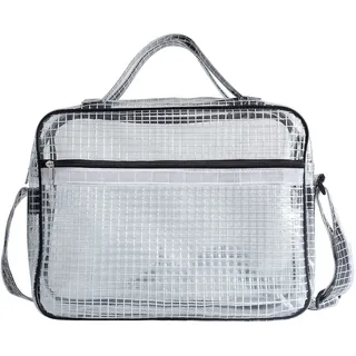 NOTAG Unisex Crossbody Bag, Große Klare PVC Tasche Anti-Statische Ingenieur Werkzeug Tasche Transparente Umhängetasche, transparent, 40 x 10 x 30 cm