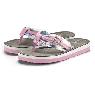 Venice Beach Badezehentrenner »Sandale, Pantolette« Zehentrenner, Badeschuh, Flip Flop mit modischem Print VEGAN, bunt