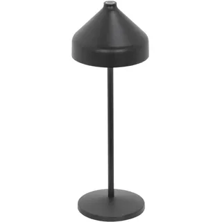 Zafferano, Amelie Lampe, Wiederaufladbare und Kabellose Tischlampe mit Touch Control, Geeignet für den Innen- und Außenbereich, Dimmer, 2200-3000 K, Höhe 34 cm, Farbe Schwarz