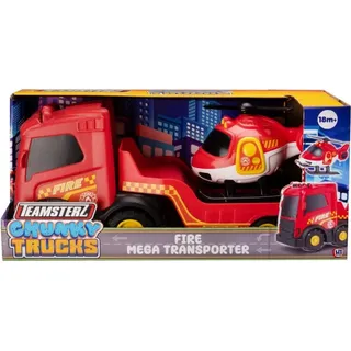 Teamsterz Feuerwehr Spielzeug-LKW mit Hubschrauber - robuste Spielset