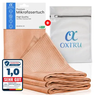 OXIRU Mikrofasertücher 40x60 - Vielseitiges Set für Glas Polieren, Fensterreinigung, Mikrofaser Geschirrtücher, Autopflege - Perfekte Glasreinigungstücher und Poliertücher für die Gastronomie