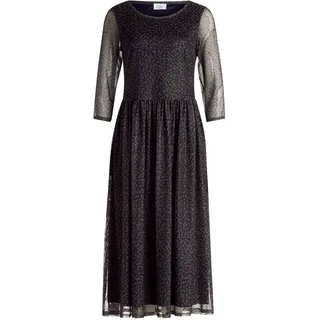 Maxikleid VERA MONT "Maxikleid ohne Verschluss", Damen, Gr. 42, EURO, blau (blau, khaki), Obermaterial: 95% Polyester PES. 5% Elasthan EL., Kleider Maxikleid