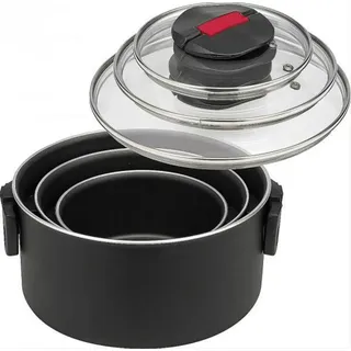 BALLARINI Click + Cook Topf-Set 3-tlg. 16 cm + 20 cm + 24 cm