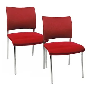 Visit 10 2 St. Polster ohne Armlehnen rot