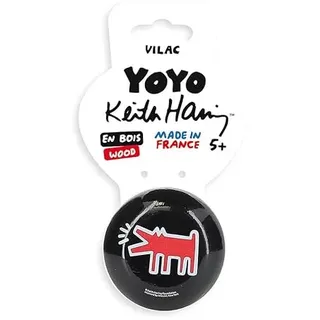Vilac Yoyo Wolf Keith Haring – Spiele und Spielzeug aus Holz, Limitierte Edition – 9222, Mehrfarbig