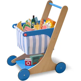 Teamson Kids Holz, Blau, Holzwerkstoff, 32x60x45 cm, Spielzeug, Kinderspielzeug, Kaufladen & Zubehör