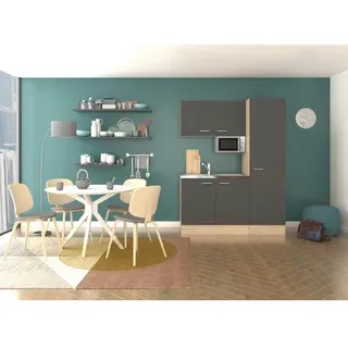 Flex-Well Küchenzeile Morena 150 cm grau