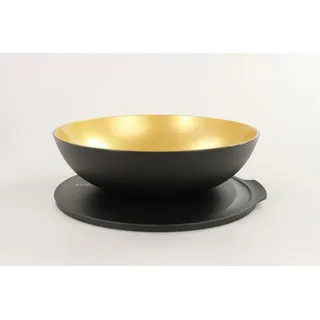 TUPPERWARE Allegra 3,5 L schwarz Gold Schüssel Schale Servierschale Allegra-Gold