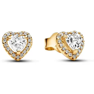 Pandora Ohrstecker Funkelndes Erhabenes Herz gold 268427C01
