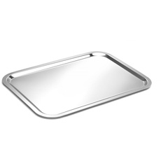 HENDI Servierplatte, für HENDI Thermo-Tablett 424155, Catering, Sandwichplatte, Kühldisplay-Schale, 395x283mm, Edelstahl